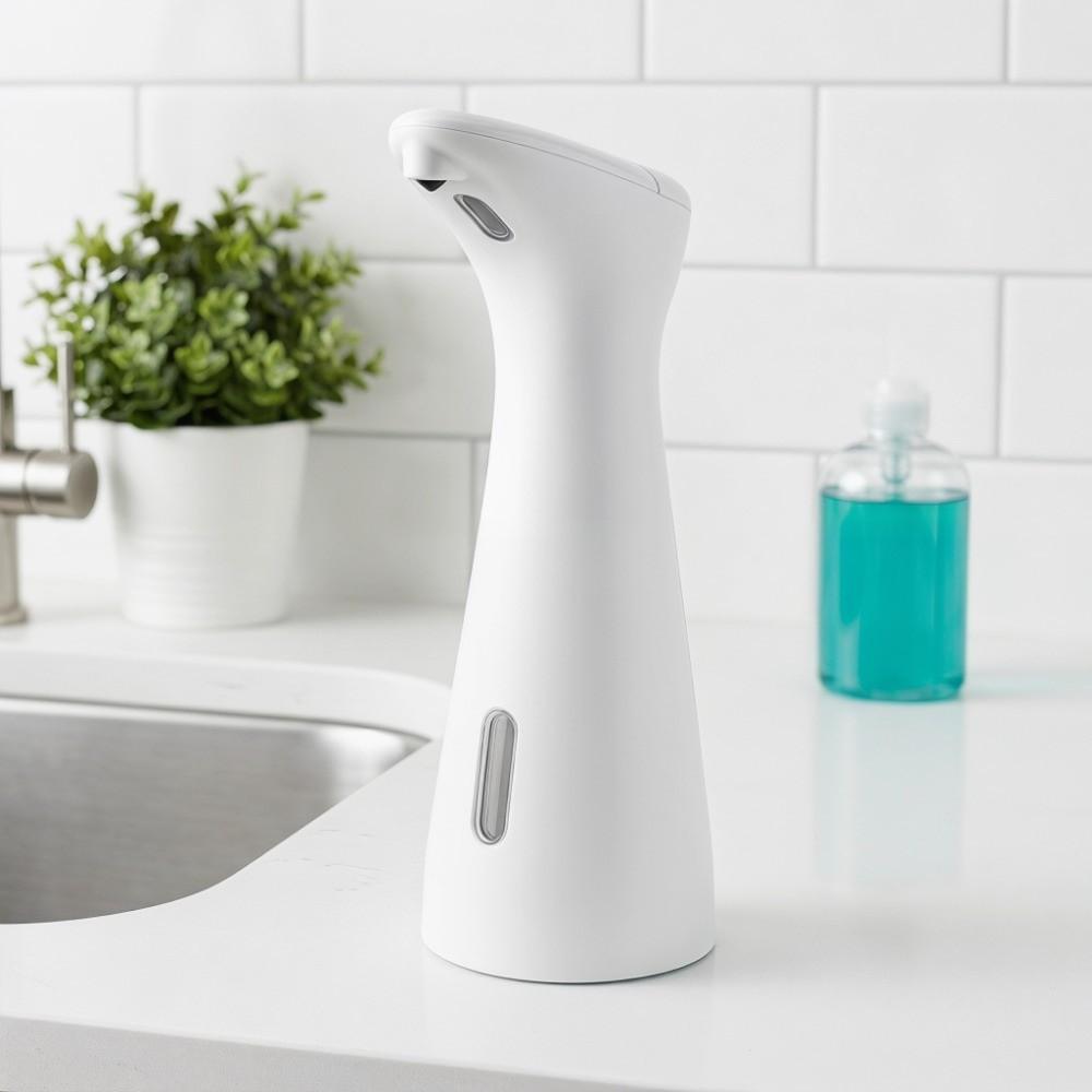 200ml Capacity Sensor Foam Soap Dispenser ABS Sensor Soap Pump Bottle Kitchen Bathroom Countertop