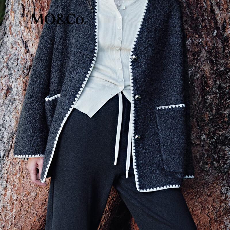 MO&Co. Women's High-Waist Wide-Leg Casual Trousers