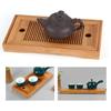 Acogedor Tea Tea Made of Stylish Tea Water Storage 27 14 3cm Tray, Plate, Board, Bamboo, Utensils, Type,