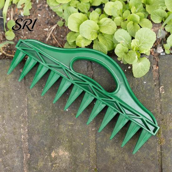Carrot Planting Tool 12-Hole Soil Digger Garden Dibber Seeds Spacing Gardening for Easy Raised Bed Planter Box Use