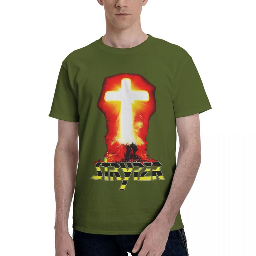 Stryper Logo Christliche Rockband 100% Baumwolle Lässig Atmungsaktiv Bequem Herren Oberteil Herrenbekleidung Marken Lustiges Shirt