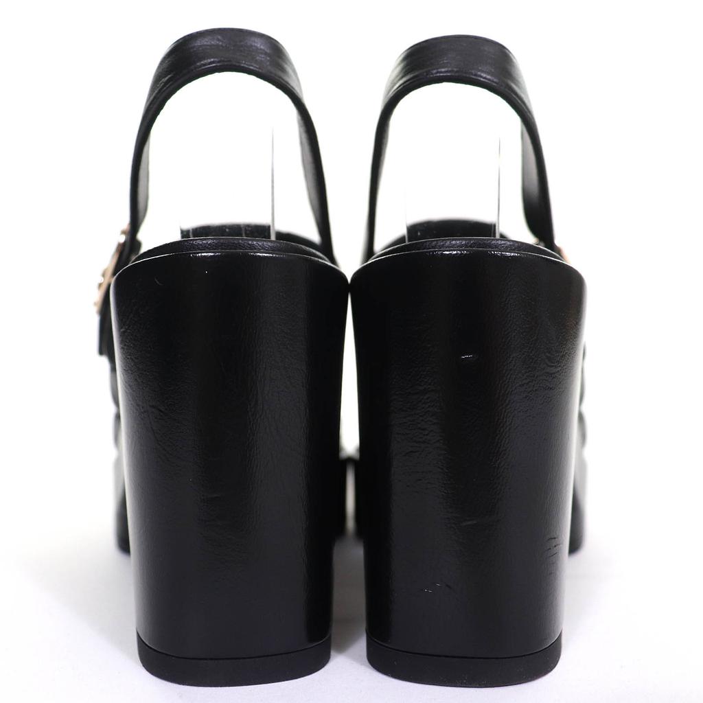 Chanel Sandals COCO Mark Matelasse With Strap Leather Sandals 24P G45567 Used