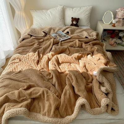 OEING Thickened Jacquard Blanket