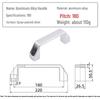 Industrial-Grade Thickened Silver Aluminum Handle for Electrical Box, Cabinet, or Drawer