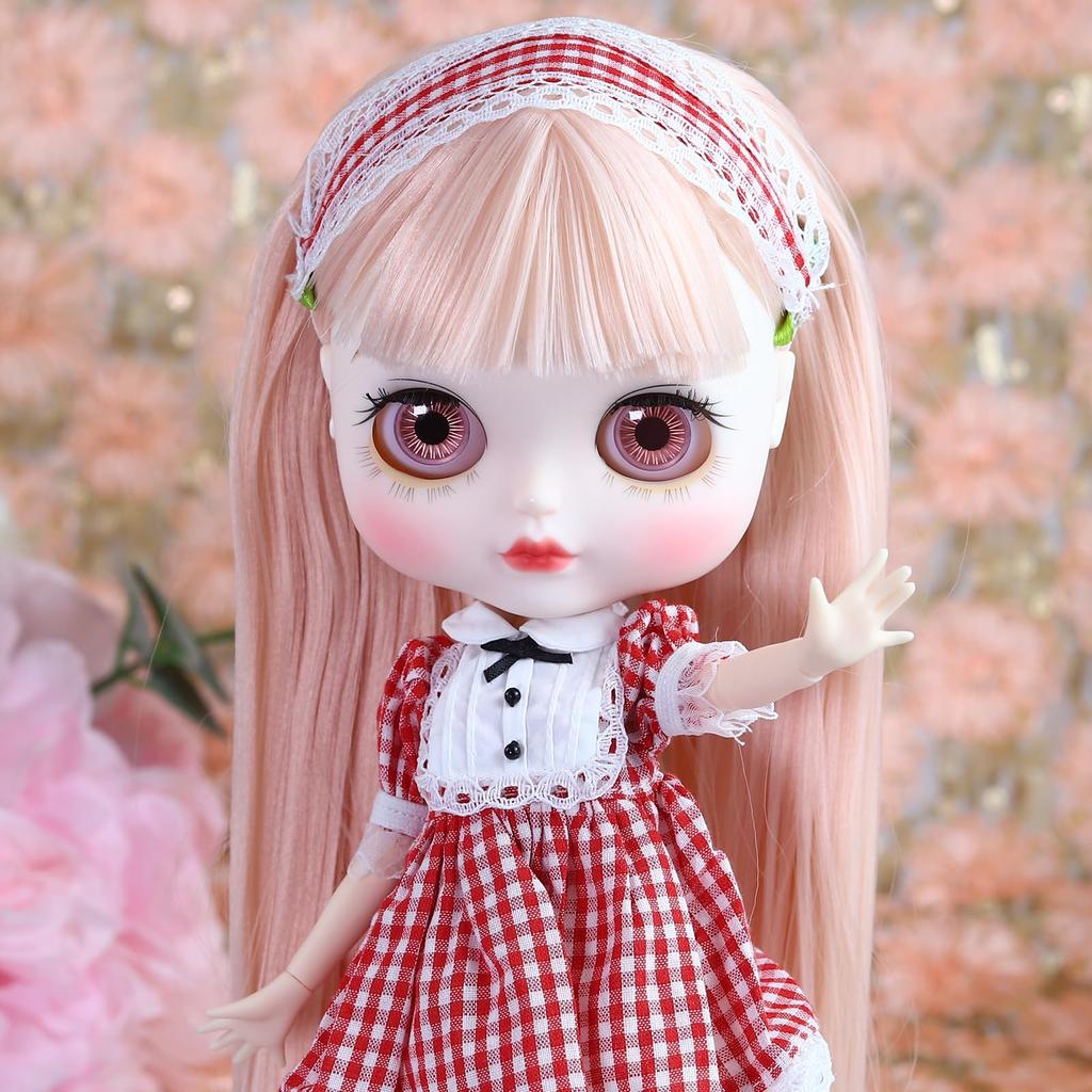 ICY Fortune Days 30cm Doll Body Only, Cute Practice Doll BJD with 4-Color Eye Changes, Wig Change, and Hand Changes (16)