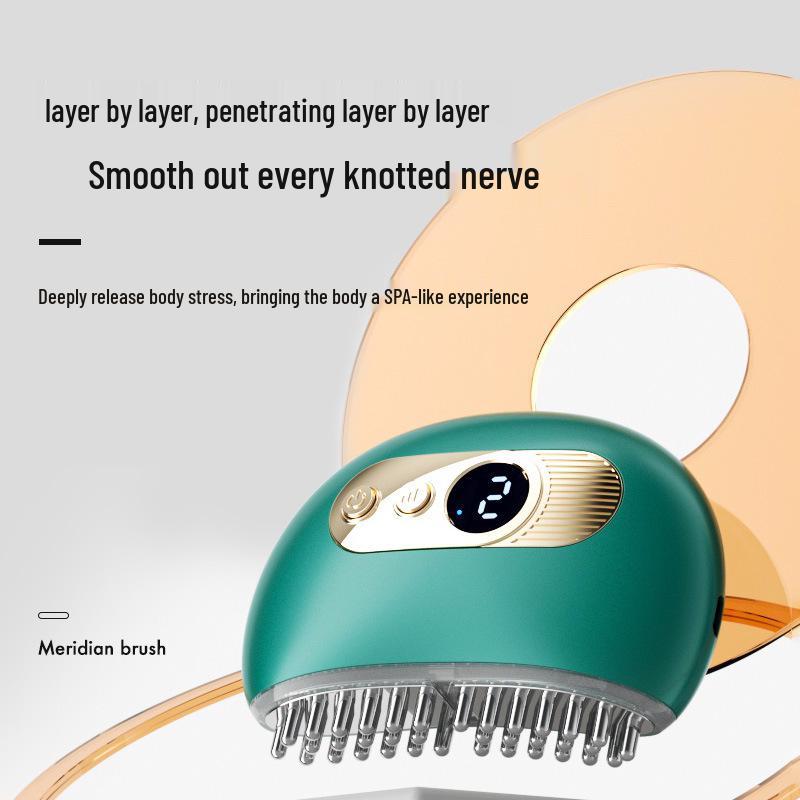 Electric Pulse Smart Gua Sha Comb for Full Body Massage and Facial Meridian Therapy