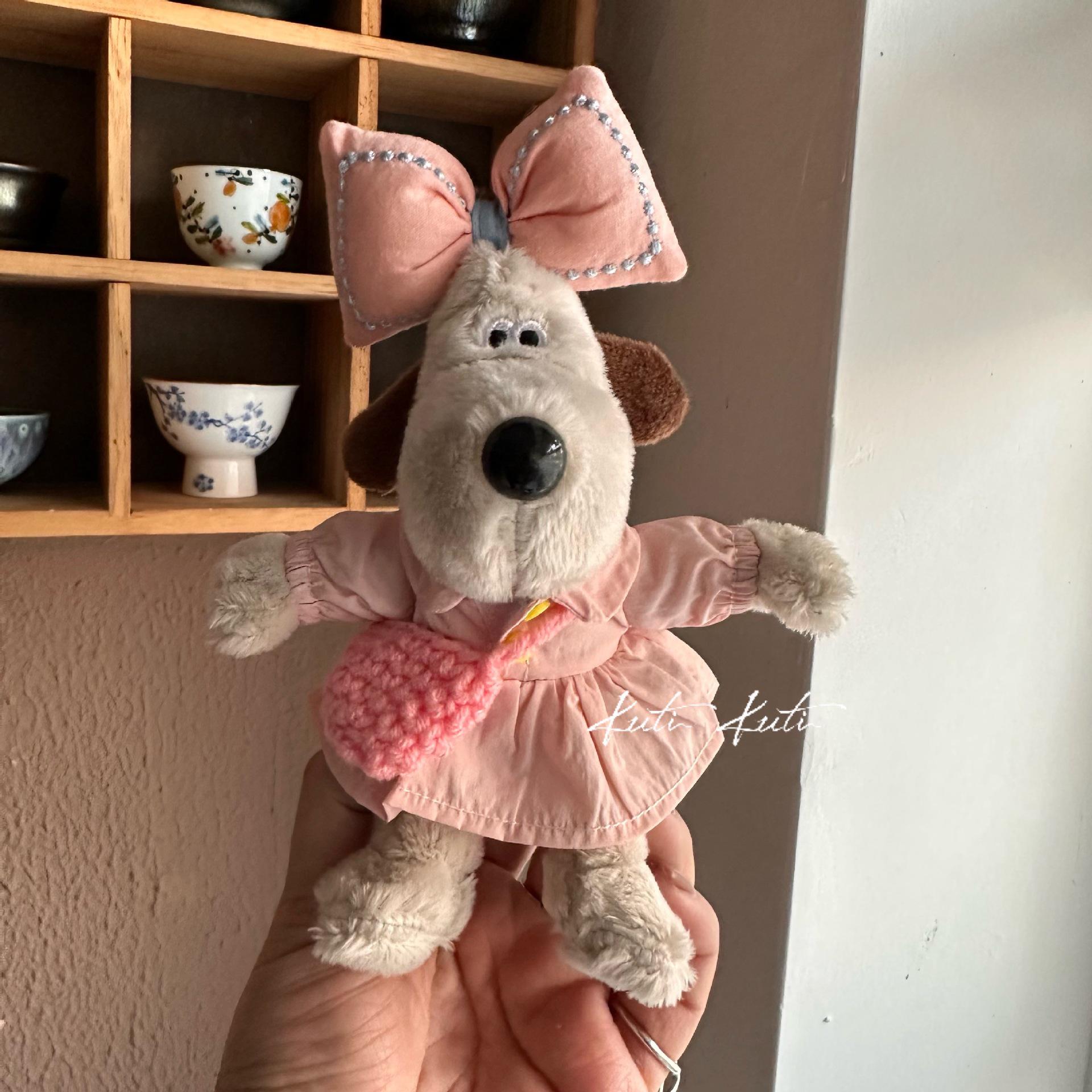 

3D Плюшевая Кукла Снуд Щенок Рюкзак - Очаровательный Лидер Собака Колледж Стиль Lanyard Style 13cm