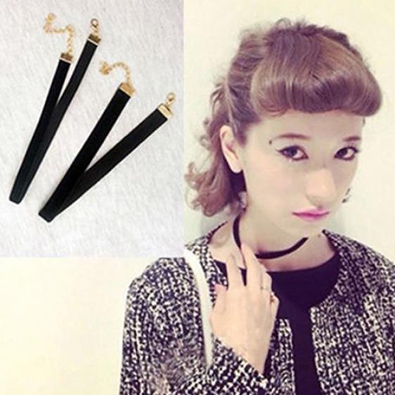 Women Lady Black Velvet Choker Gothic Necklace Simple Retro Jewelry Xmas Gift