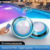 Wireless RGB LED Pool Light: Wall-Mounted Stainless Steel, Round, Colorful, Surface-Mounted for Underwater Use