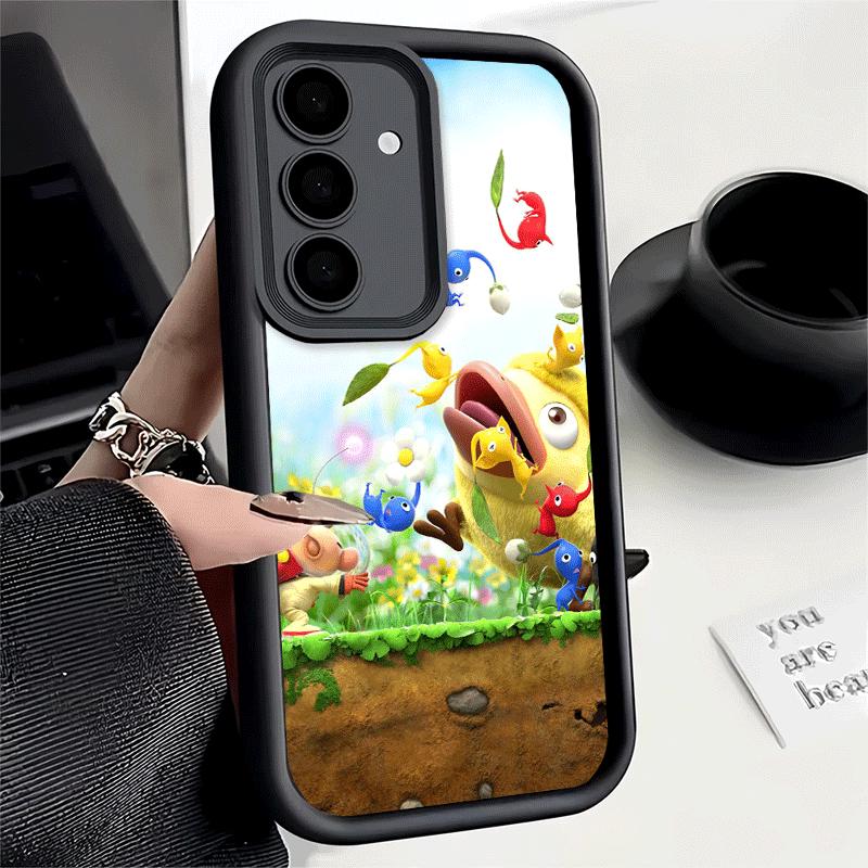 Phone Case for Samsung Galaxy S26 S25 Ultra S24 FE P-Pikmins Cute Game Shell S23 Plus S22 + S21 S20 5G Soft Silicone Funda