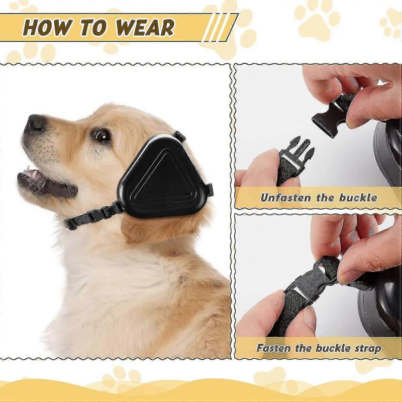 Black:Dog Noise Protection Ear Muffs, Noise Cancelling Headphones Compatible Dogs Hearing Protection,fireworks_Gift Of G