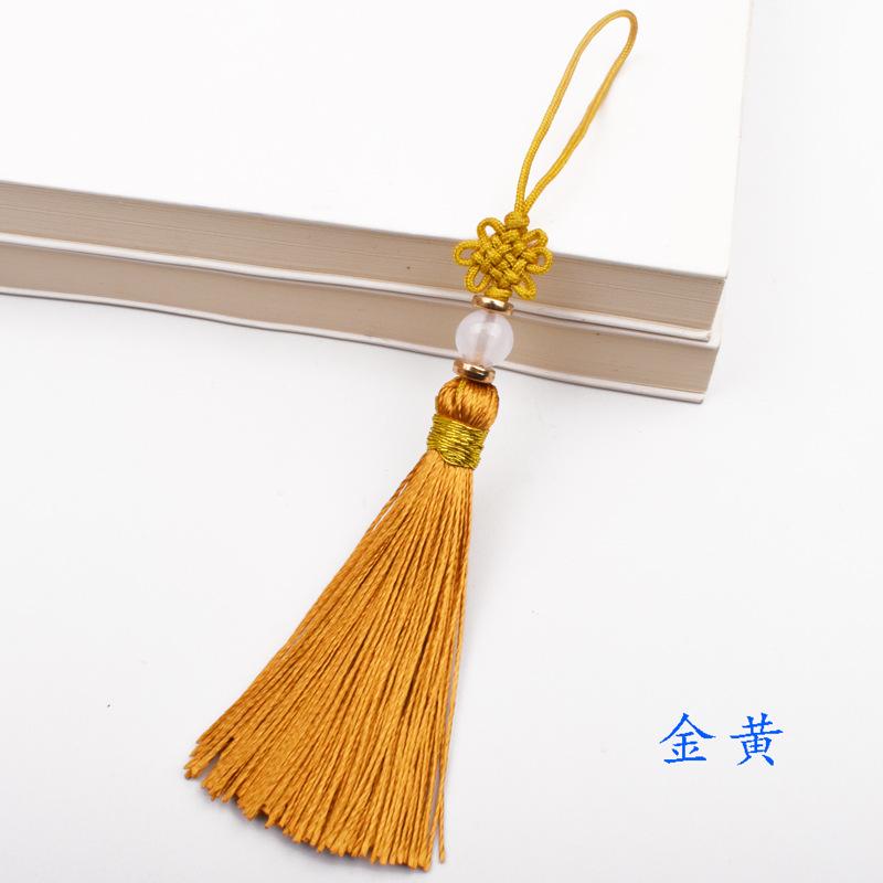 5pcs 13cm Short Tassel Spike Polyester Ice Silk Small Tassel Bookmark Key Chain Tassels for DIY Sewing Crafts Home Decor Tassel