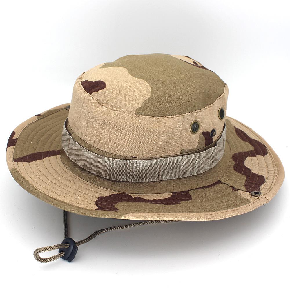 Unisex Outdoor Sun Protection Bucket Hat: Camouflage, Mountaineering & Fishing Styles