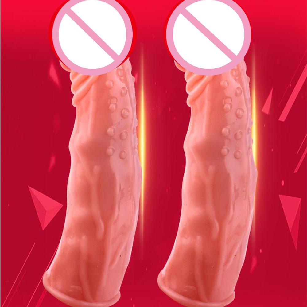 Silikonové opakovaně použitelné kondomy Extend Soft Dick Ring Mužské prodlužovací manžety na penis Sexuální hračky pro muže