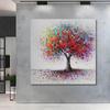 Large Square Art Framed Panel Pop Modern Wall Interior Decoration Panel, Trees, Nature, W60cm, H60cm, Framed, Painting, Canvas, Art, Art, Art,