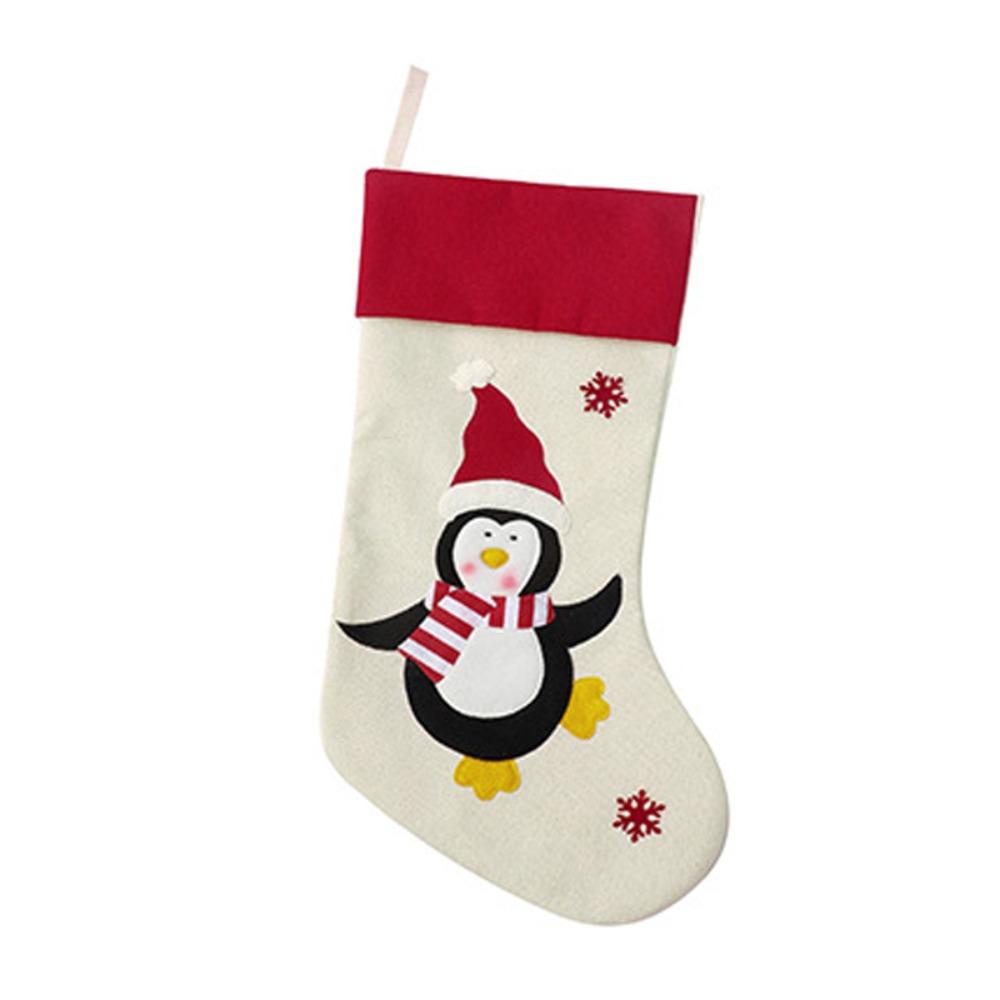 Large Size Christmas Stocking Hanging Gift Bag Candy Bag Christmas Gift Sock  Christmas Decor