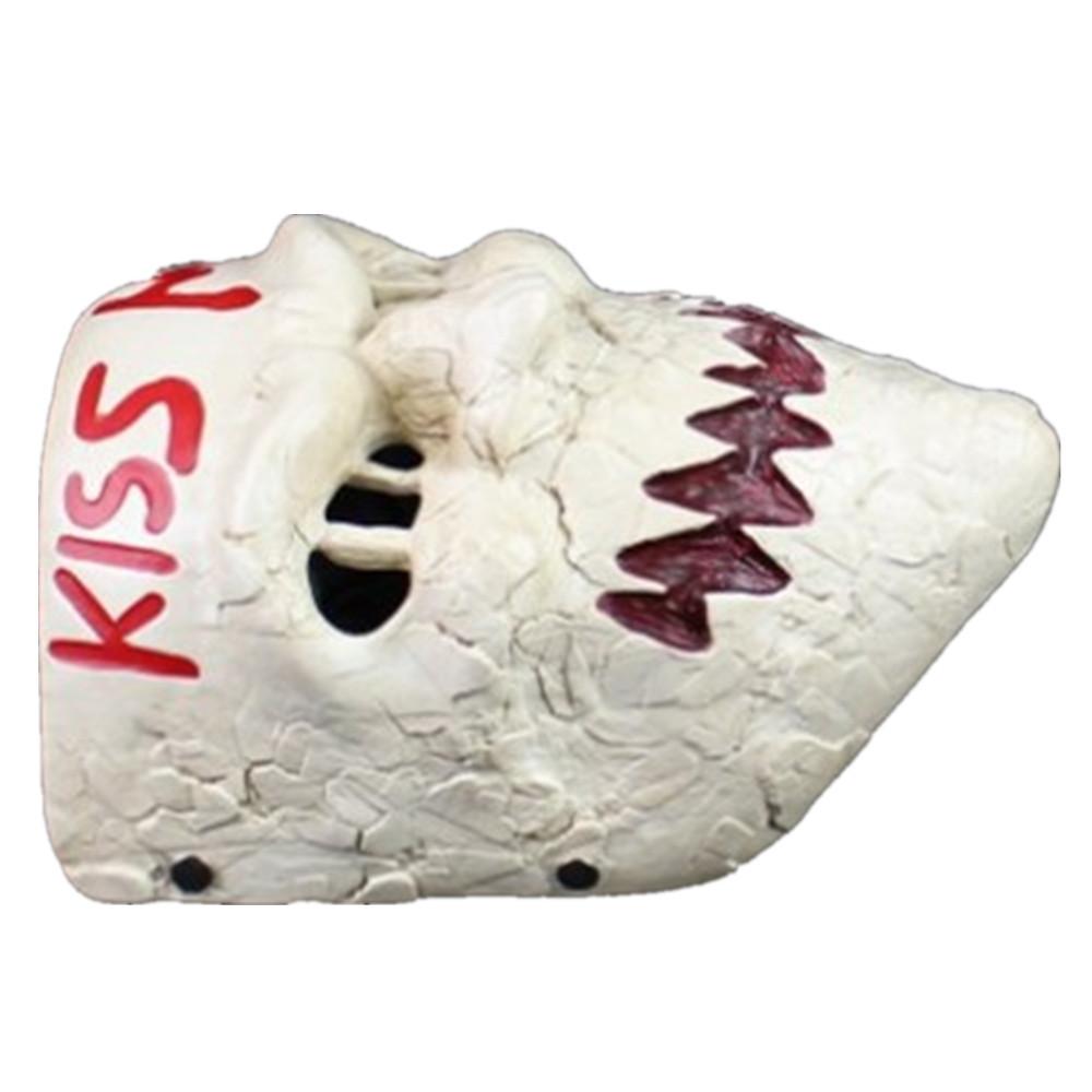 Creative Kiss Me Demon Resin Mask Fun Halloween Accessory For Role-playing Events