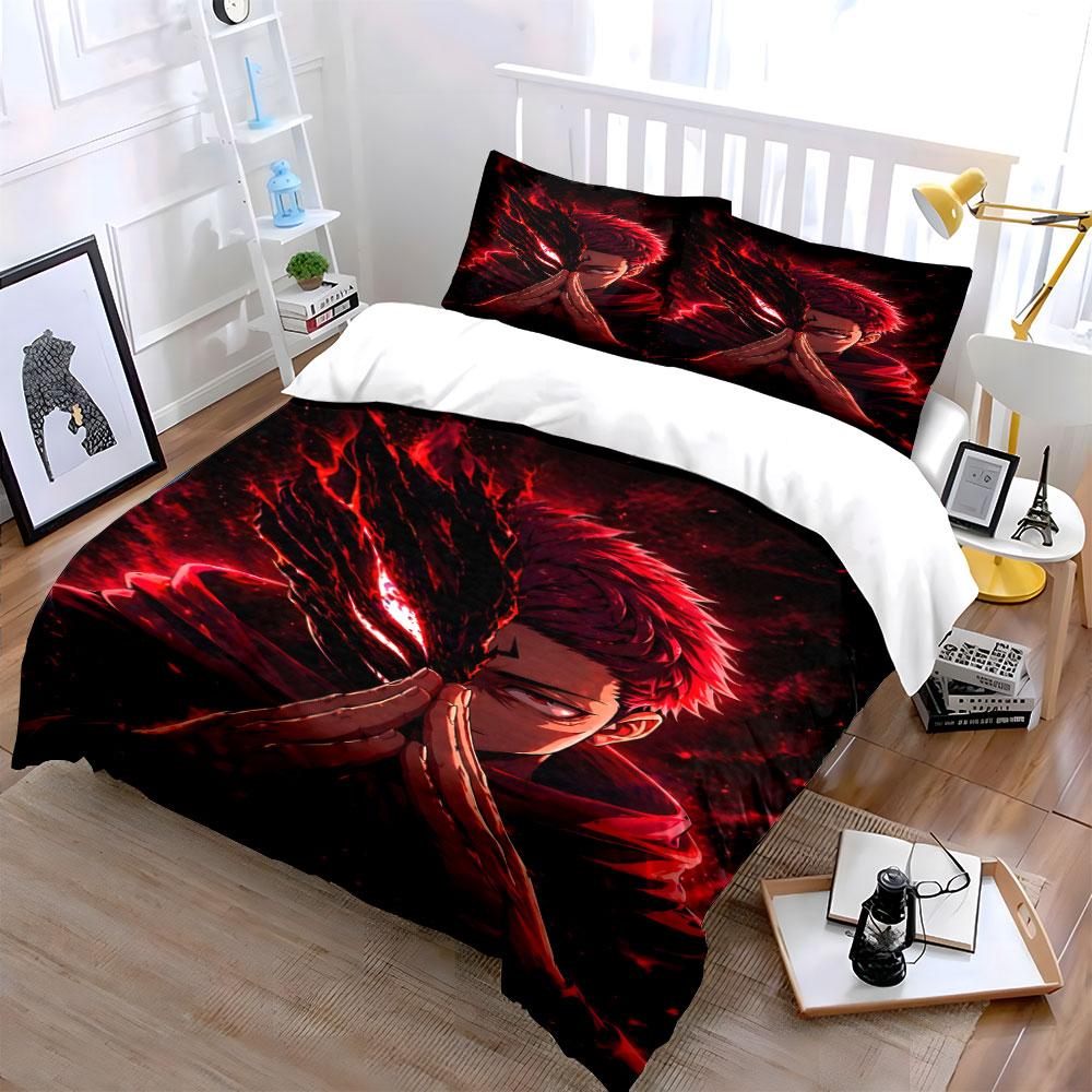 Red-haired Character Split Face. Bedding Sets Duvet Cover Sets Duvet Covers Pillowcases(1 * Duvet Cover 2 * Pillowcases Without Duvet Insert)