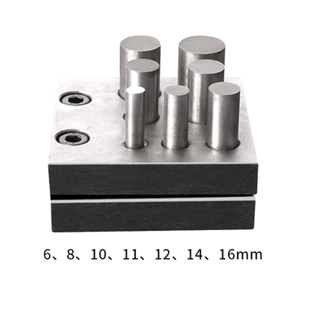 Gold Silver Hole Puncher, Manual Round Die Jewelry Making Processing Punching Forming Tool