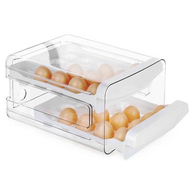 40 Egg Container Egg Box Kitchen Organizer for Refrigerator Two-tiered