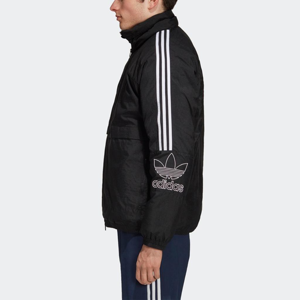 Adidas Originals Trefoil Outline Tref Lg Warm Sports Stand Collar Down Jacket Men Outerwear Black DH5000