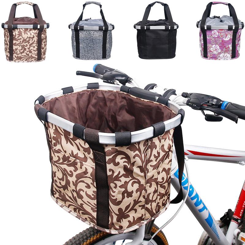 Foldable Bike Front Tube Bag Waterproof Bicycle Handlebar Basket Pack Cycling Front Frame Bike Accessories Bike Baskets,1PCS