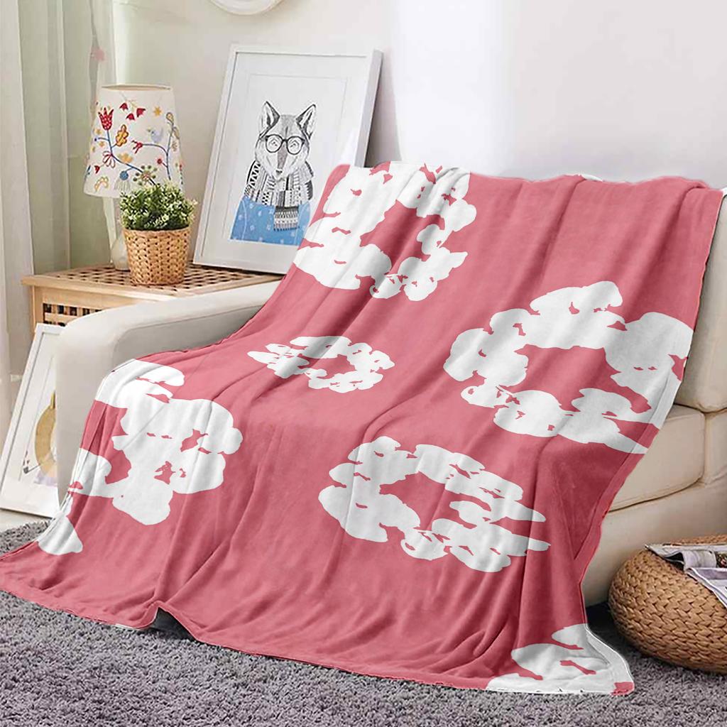Luxury Comfort T-Tears Printed Soft Plush Blanket for Sofa Fashion Living Room Office Bedroom Travel Gift Single-sided