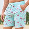 GD summer new men's shorts fashion vacation pants men's four corners milk silk lining