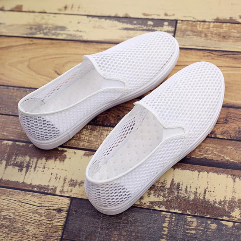 Slip On Mesh Breathable Shoes for Women Comfortable Casual Summer Sports High Quality Sale Korean Deals 39 Flat Woman Footwear