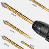 Cross Drill Bits Hex Handle Drilling Tools Multi-purpose Metal Drill  Glass