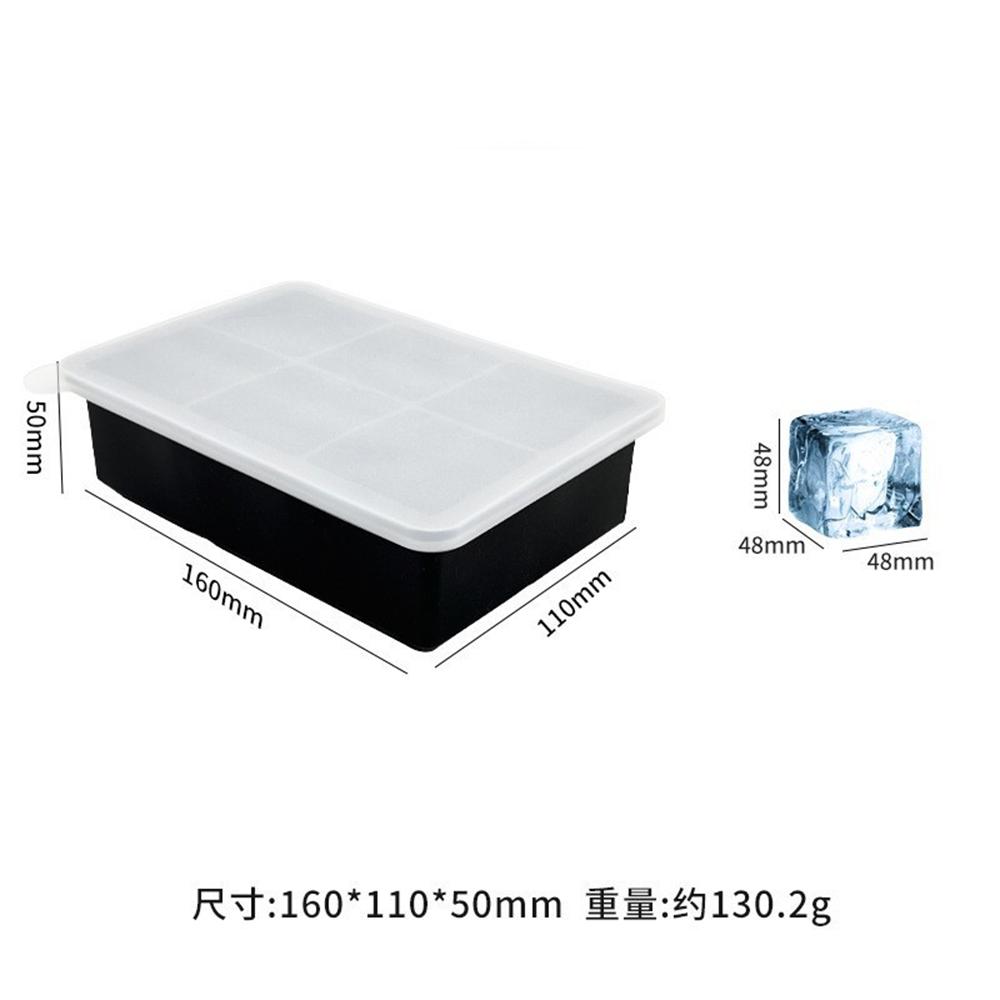 Ice Cube Trays Silicone,Ball Maker Mold, Whiskey Round Sphere Mold - Square Large for Cocktails & Bourbon Easy Release BPA Free