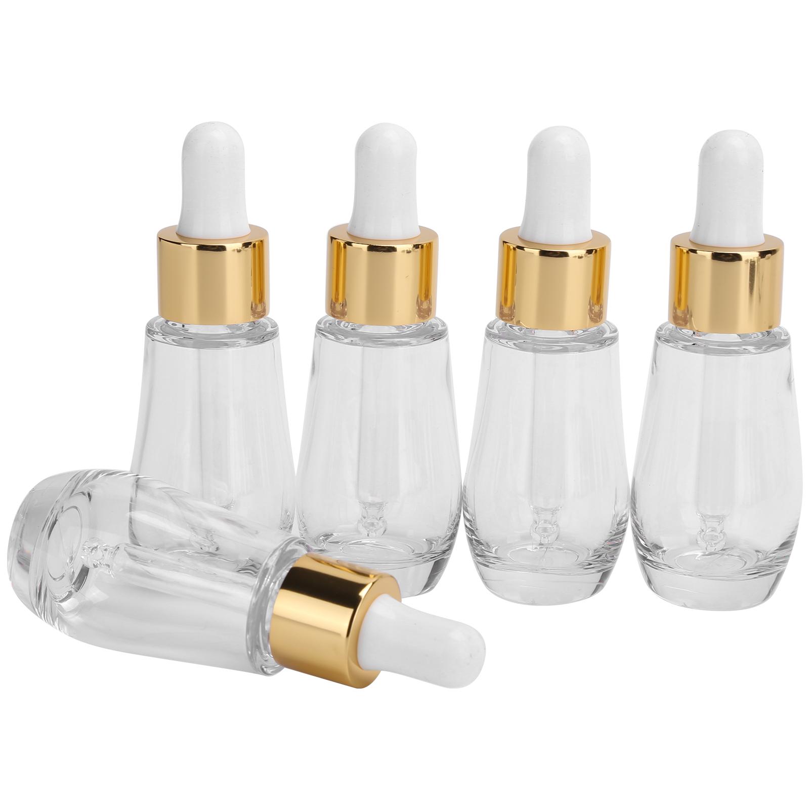 5pcs Empty Essential Oil Bottle Travel Portable Refillable PETG Container Makeup Tools