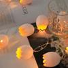 Warm White Easter String Lights LED Lighting Cracked Egg LED Light  Easter Party