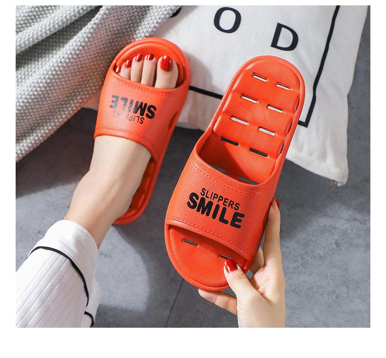 Fashion 2025 New Home Slippers Hollow Couple Indoor Household Bath Quick-drying Slippers