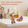 Набір шаблонів гардеробу для ляльки та сумочки