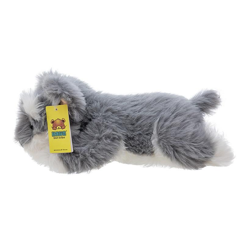 Cute Schnauzer Dog Plush Doll Sleeping Pillow Puppy Puppy Doll Doll Children