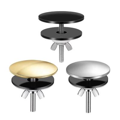 Sturdy & Reliable Black Silver Sink Hole Cover Stainless Steel M6 Sink Tap Hole Cap Sink Plug