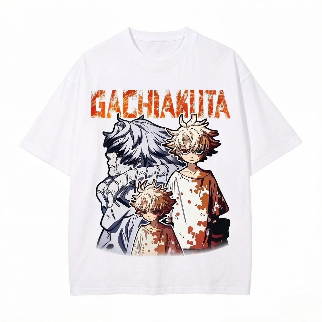 

Anime-style T-shirts Include Streetwear Retro T-shirts Short-sleeved Shirts and Summer Clothing. S