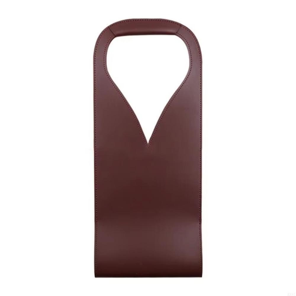 Waterproof Wine Tote Sturdy Handle Champagne Carrier Reusable Leather Wine Carrier  Wine Tasting