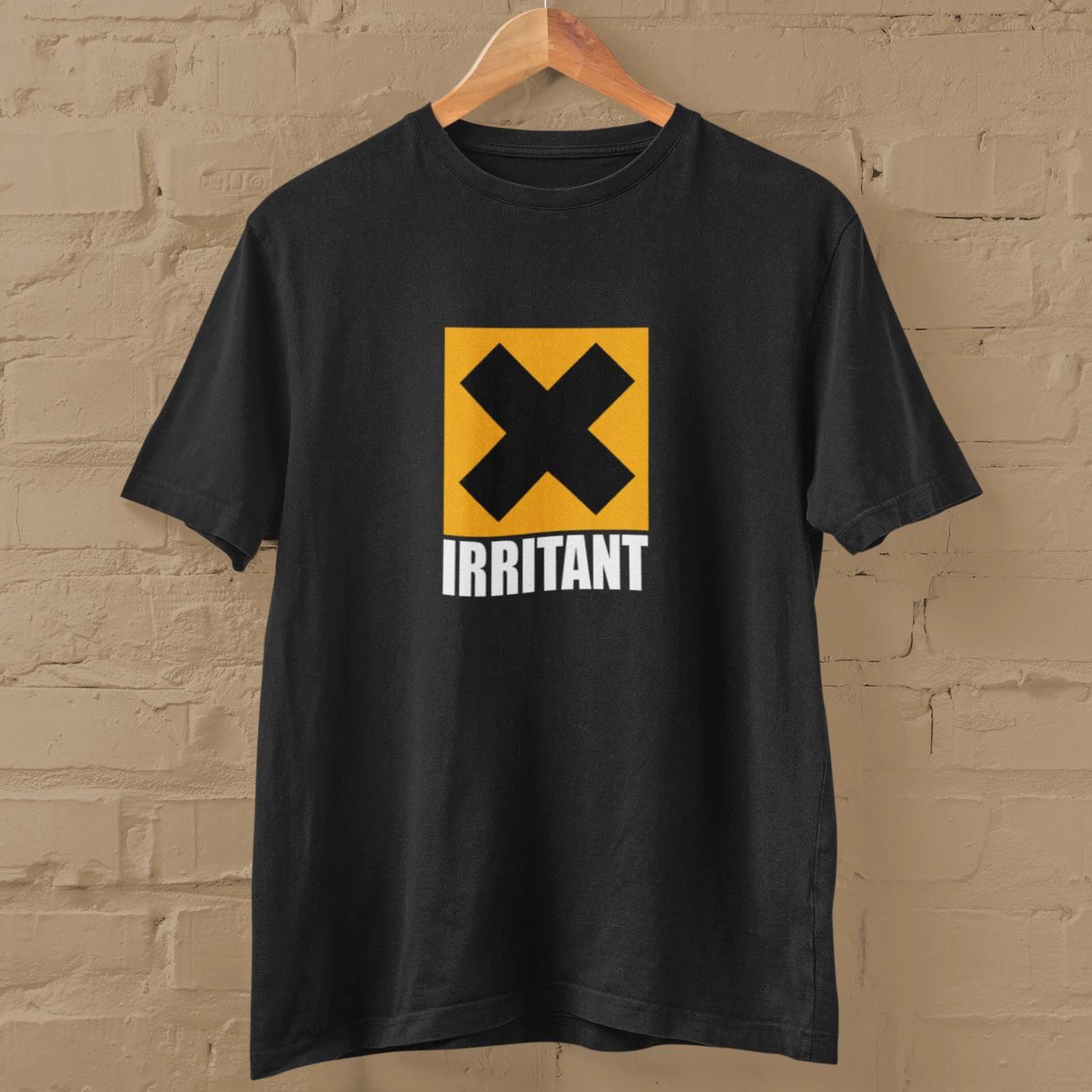 Irritant T-Shirt (husband dad boyfriend wife annoying irritating hazard symbol) S