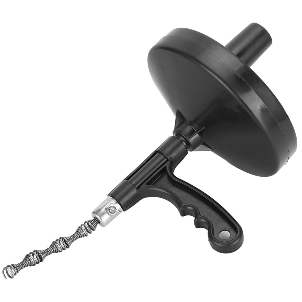 Heavy Duty Pipe Clog Remover Steel Core Hand Dredge Tool Flexible Drain Auger Snake Toilet