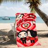 Customizable personalized beach towels Pucca themed designs.Suitable for the beach, yoga, sports;ideal as beach accessories