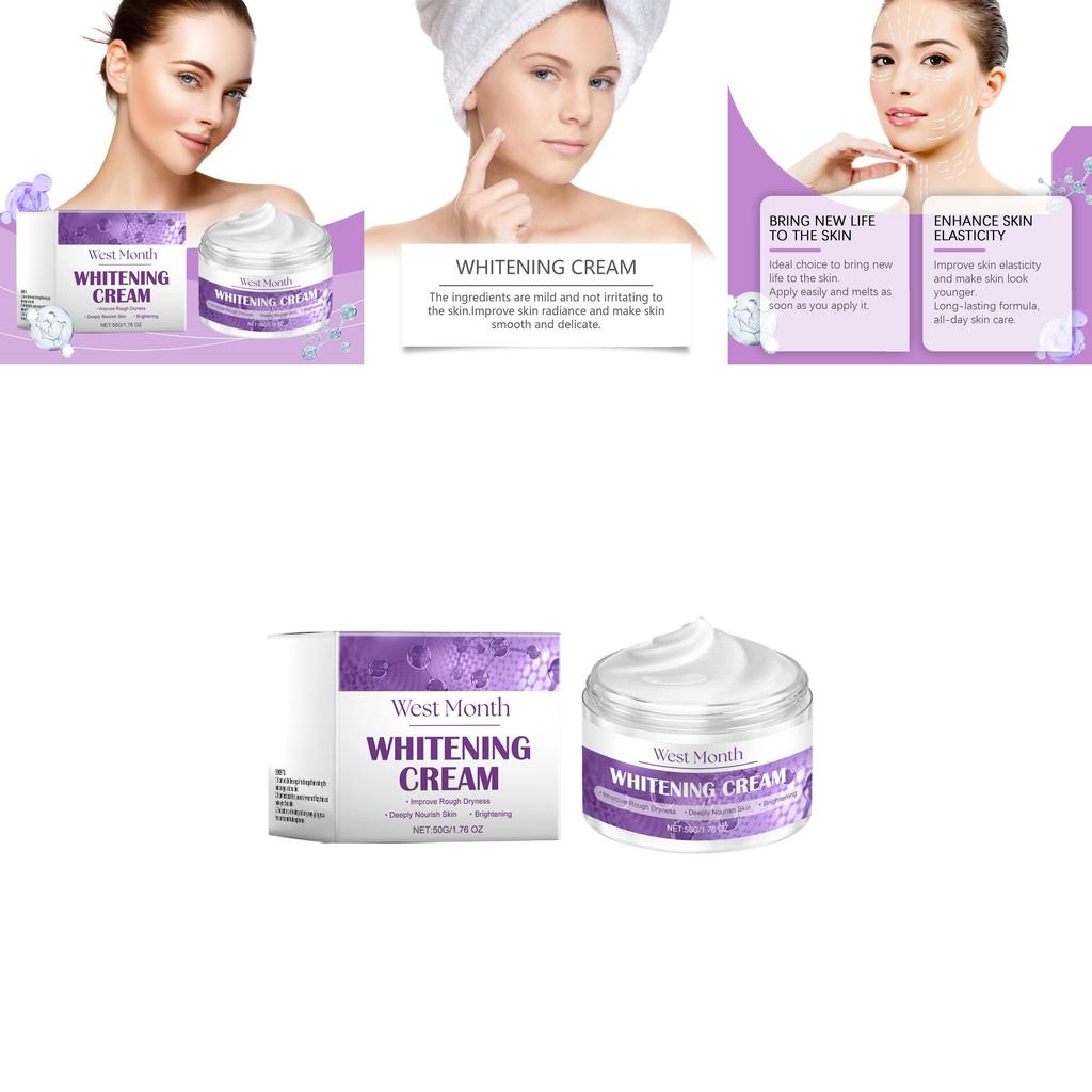 West Month Peptide Moisturizing Cream Hydrating Radiant Face Skin Care Cream