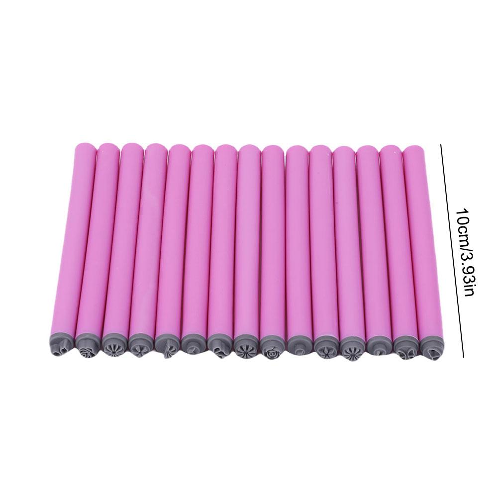 6/10/15 STÜCKE Nail Graffiti Nail Art Punktierwerkzeuge mit 3 Nail Art Pinseln Nagelstempelstift DIY Nail Art Werkzeuge für Mädchen und Frauen