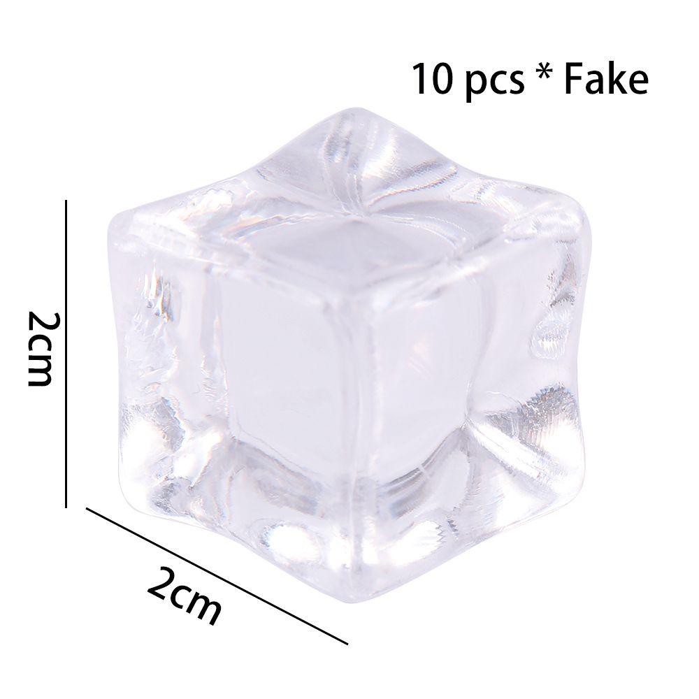 Transparent Photography Props Decoration Crafts Drinks Decoration Simulate Ice Cubes Acrylic Cubes Fake Crystal Artificial Ice
