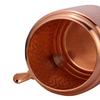 Copper Water Dispenser Set, 5 Litres, with Stand, 2 Glasses and ABS Tap, HaMmered Design (HaMmered Natura)