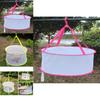 Foldable Clothes Drying Mesh Basket With Large Diameter For Home Use And Socks Air Drying
