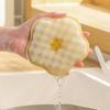 Cleaning Brush Double-Sided Soft Sponge Scouring Pad Suction Cup Silicone Head Non-Stick Oil Sponge Brush Kitchen Cleaning Tool