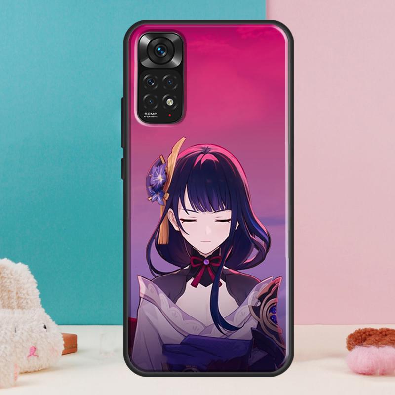 Baal Genshin Impact Game Case For Xiaomi Redmi Note 14 13 Pro 12 11 9 10 9S 10S 11S 12S Redmi 14C 13C 10C 12C Cover