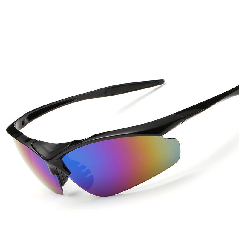 Sports sunglasses, half-frame, for outdoor cycling, fishing, and mountaineering, unisex, shatterproof/0091Single frame